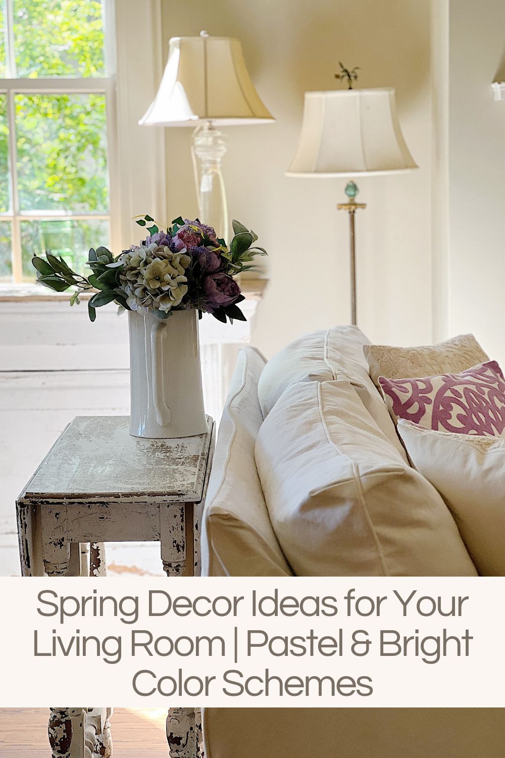 As the weather warms up and flowers begin to bloom, it's time to update your living room decor with spring-inspired elements. 