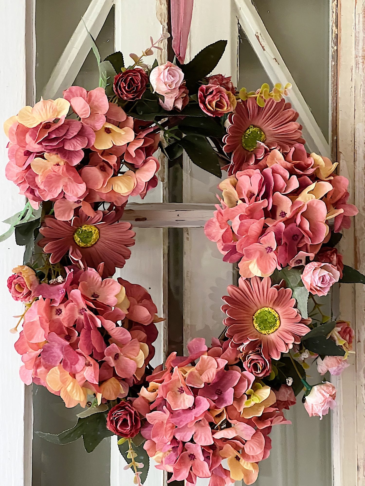 The Fifteen Minute Spring Wreath DIY - MY 100 YEAR OLD HOME