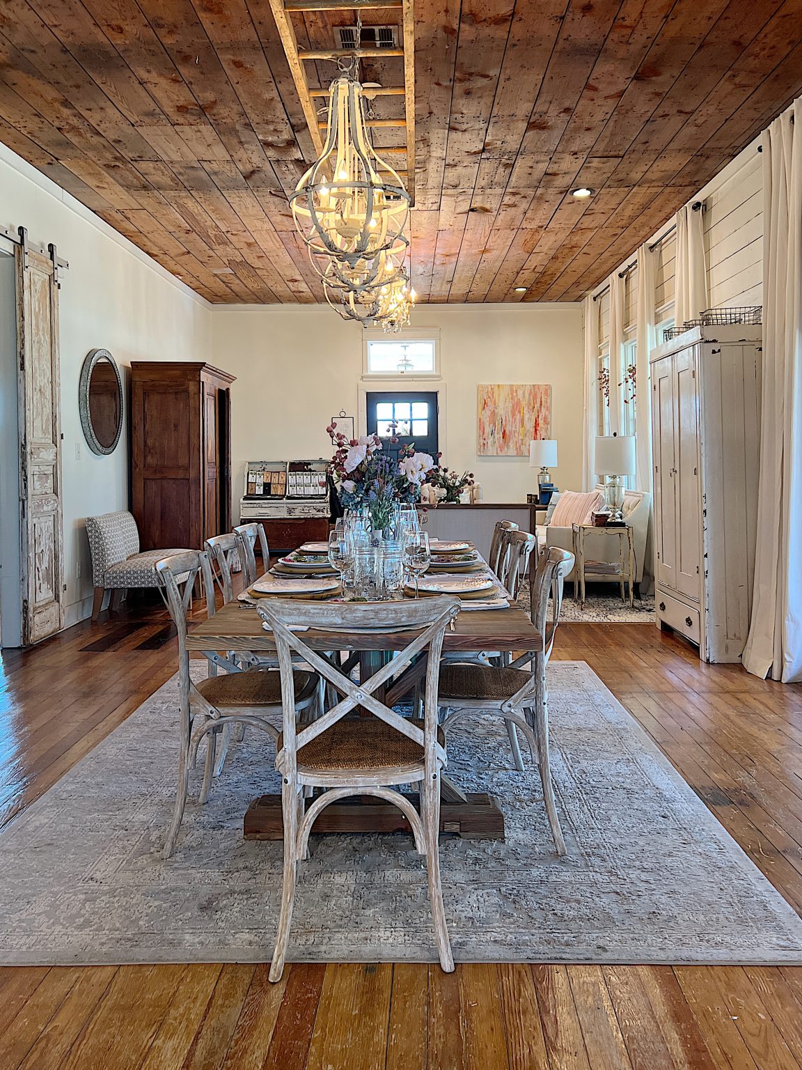 Waco house with vintage furniture and decor