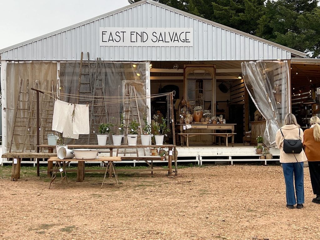 The East End Salvage Tent at the Round Top Antique Fair.
