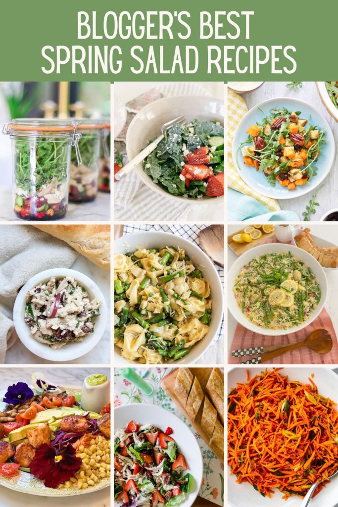 Nine different spring salads and recipes