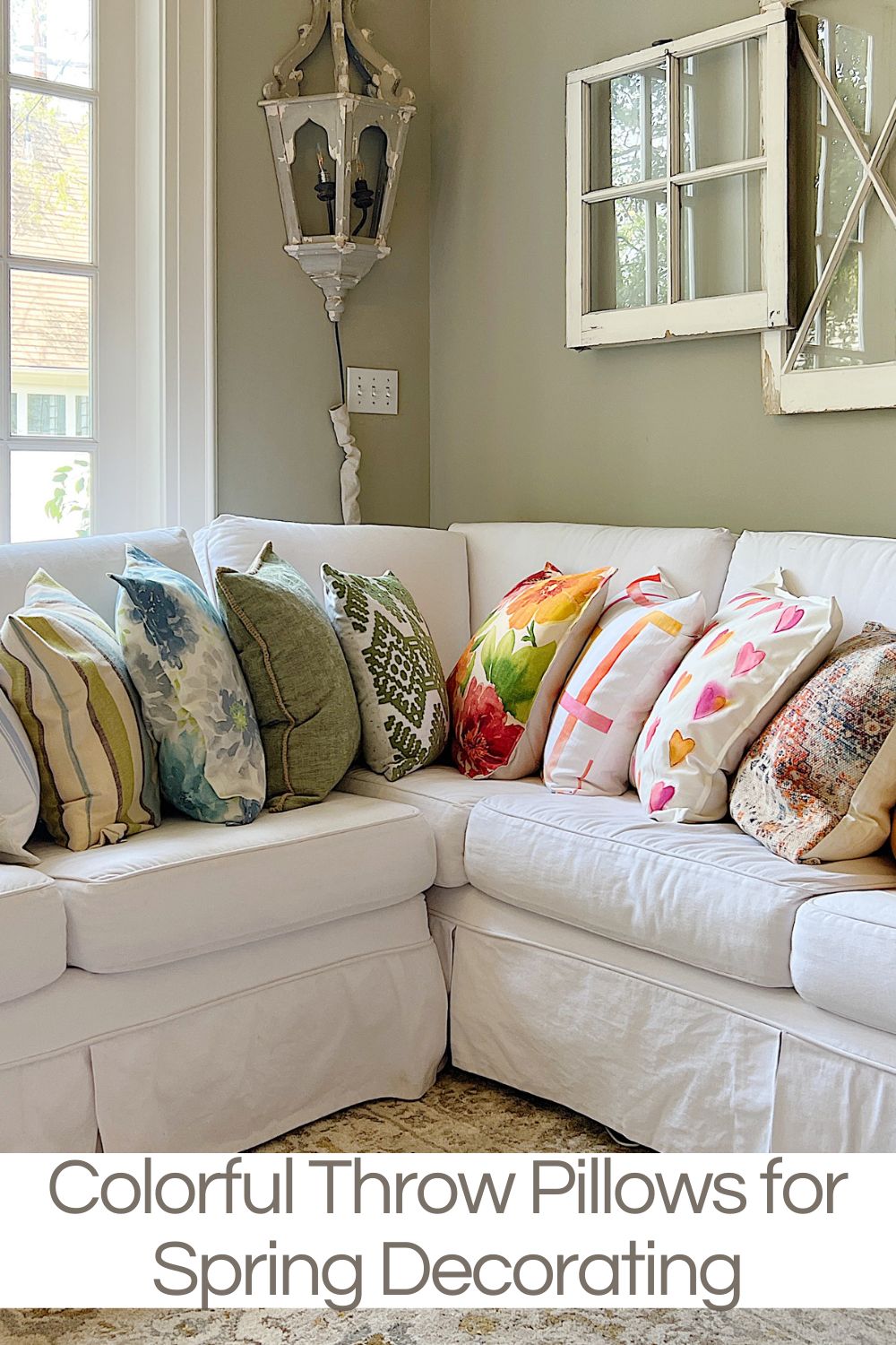 Spring is the season to refresh and add a splash of color to your home decor. One way to do this is with colorful throw pillows.