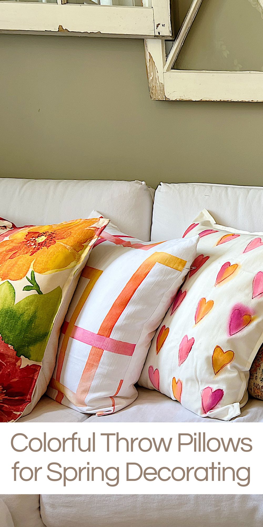 Spring is the season to refresh and add a splash of color to your home decor. One way to do this is with colorful throw pillows.
