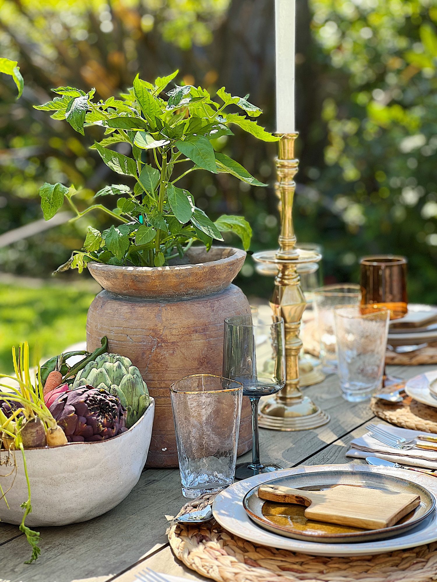 Earth Day Outdoor Dining with Arhaus - MY 100 YEAR OLD HOME