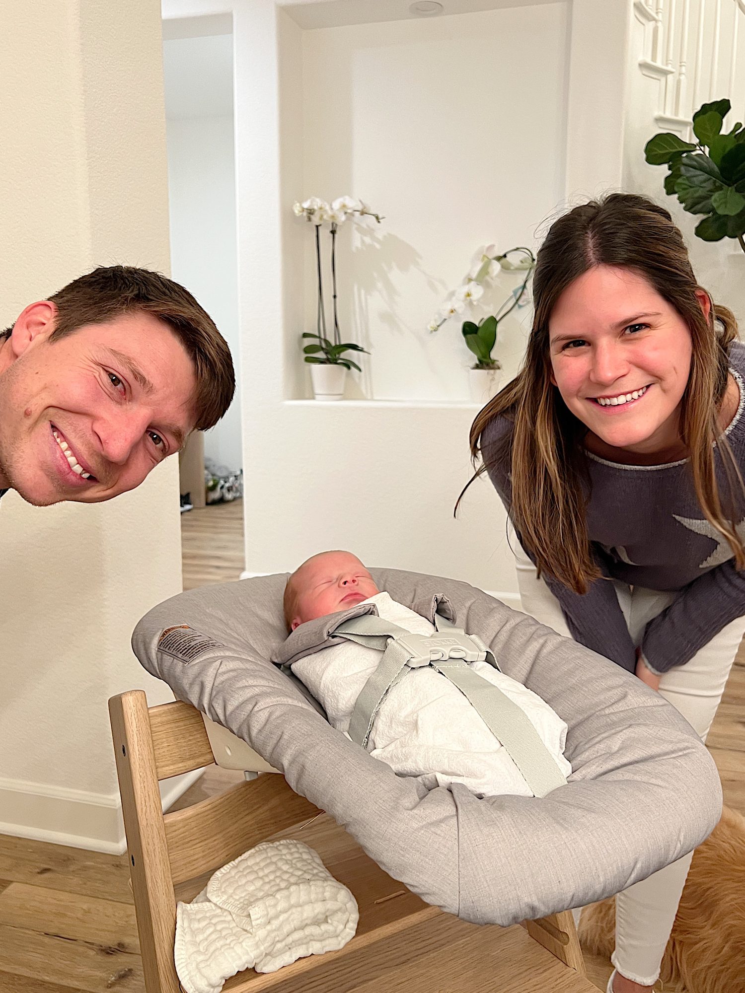Baby Graham, Uncle Michael and Ellie