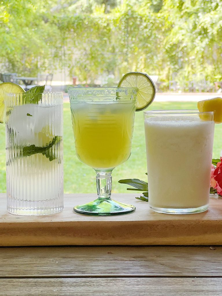 Three Lime and Pineapple Refreshing Summer Mocktails