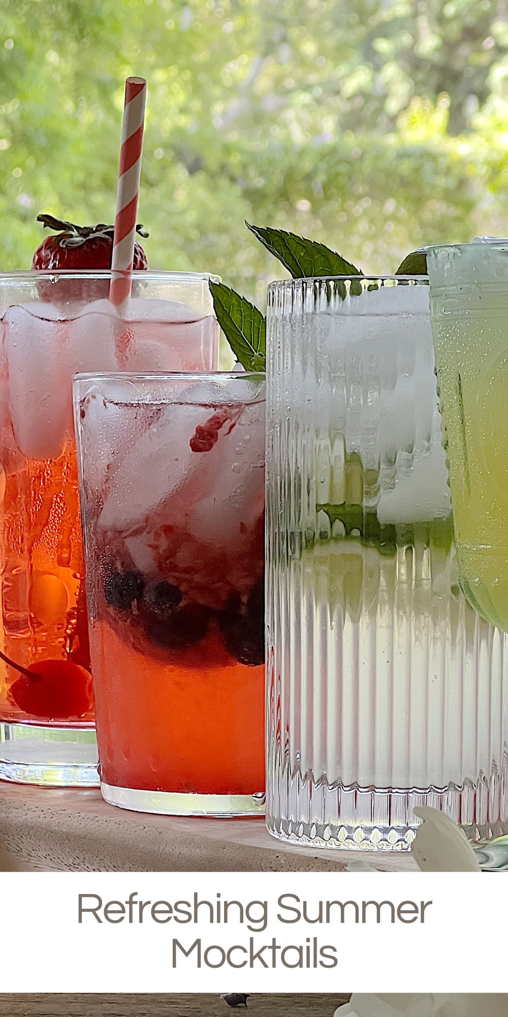 Sipping on a refreshing beverage during the summer is a delightful way to quench your thirst. Let's make some summer mocktails!