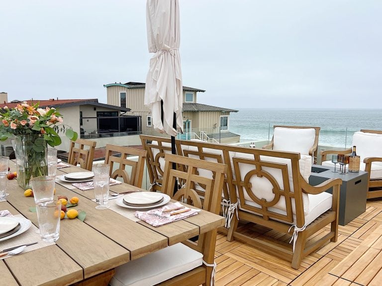 Styling Our Ocean View Deck with Arhaus Furniture