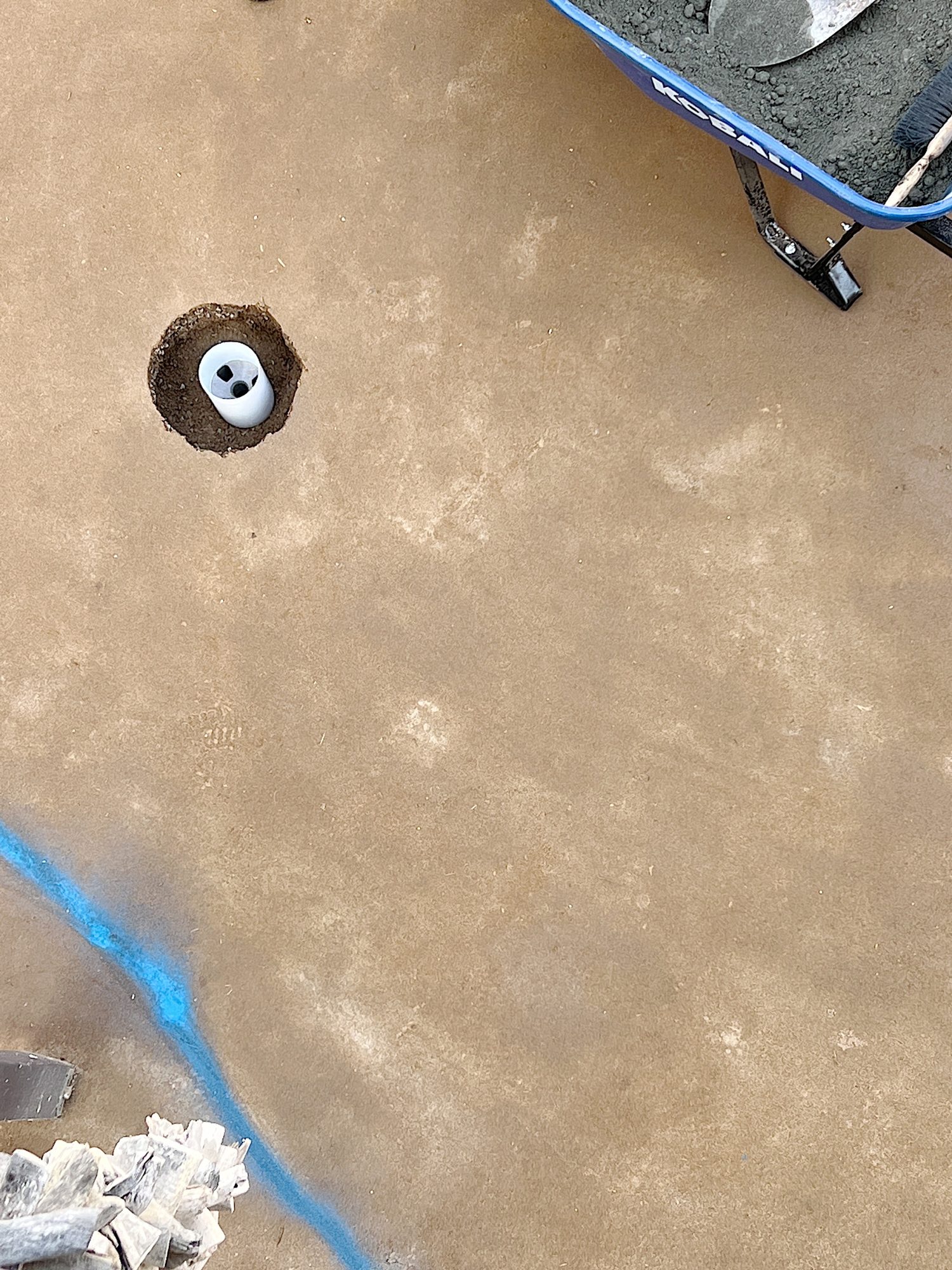 Building a Backyard Putting Green - Cutting the Holes