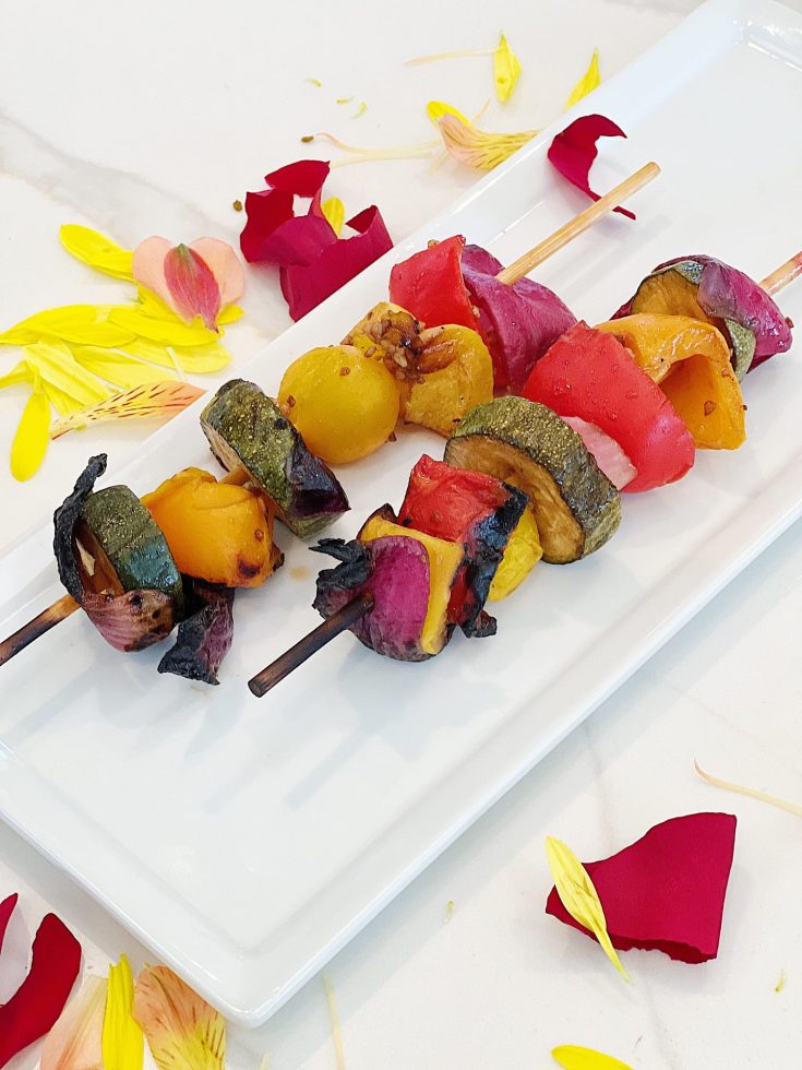 Recipe for Grilled Vegetable Skewers with Balsamic Glaze
