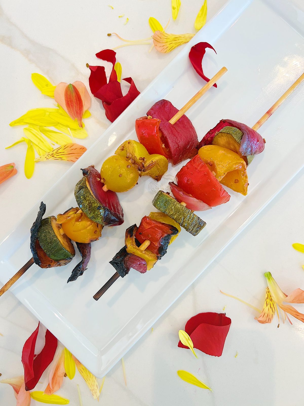 Recipe for Grilled Vegetable Skewers with Balsamic Glaze