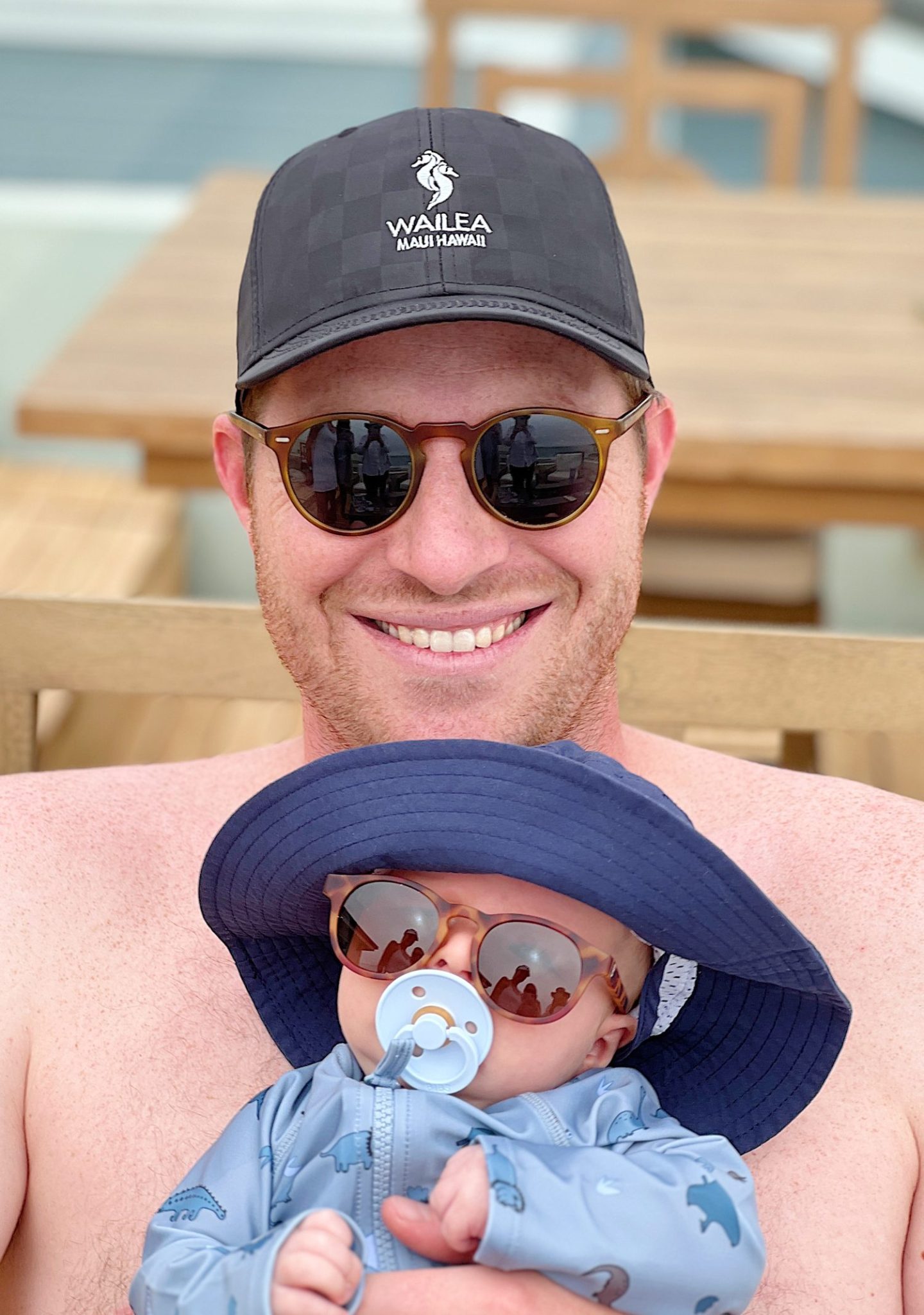 Dad Andrew with son Graham