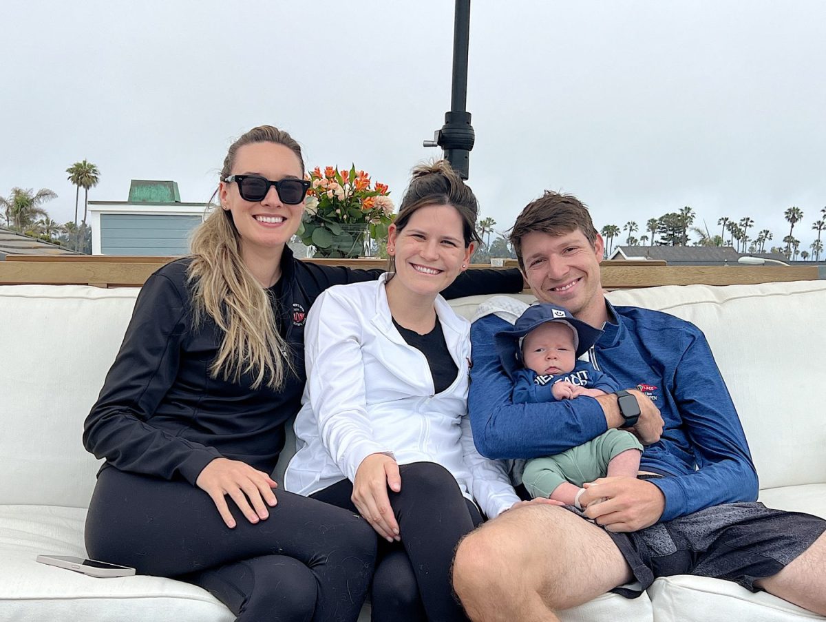 The family on the deck