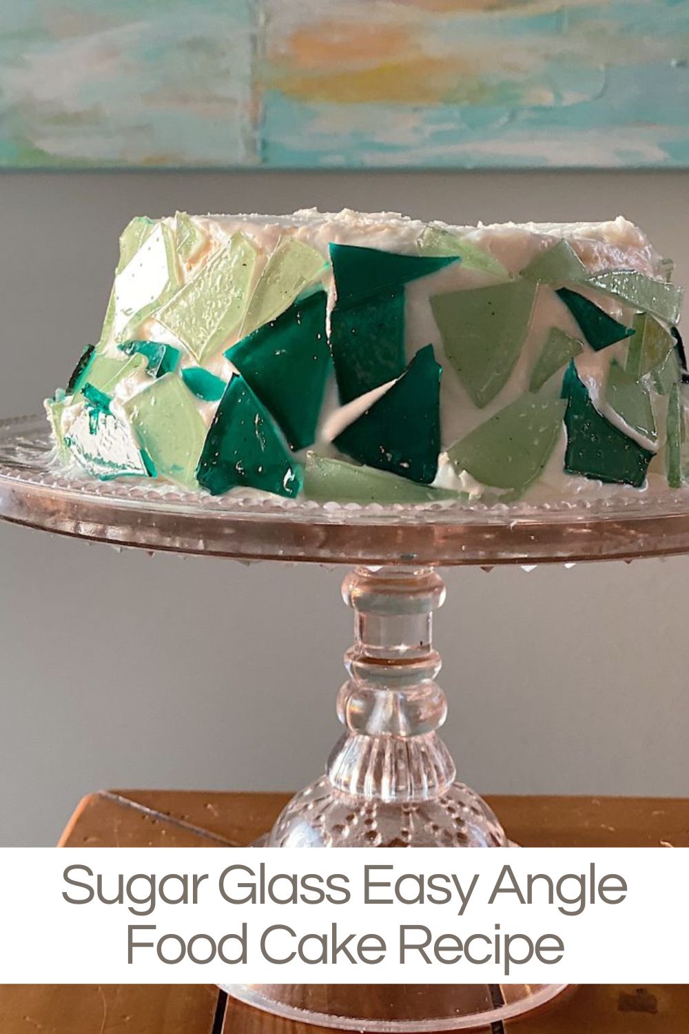 I love this sugar glass cake recipe. Would you believe I was able to combine my love for cooking and baking with my obsession with sea glass?