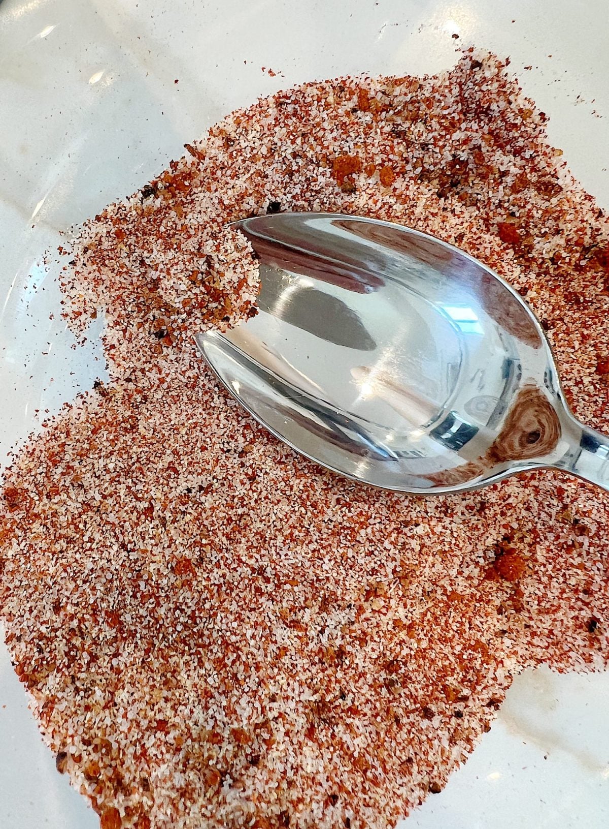 Making smoked brisket with a homemade rub.