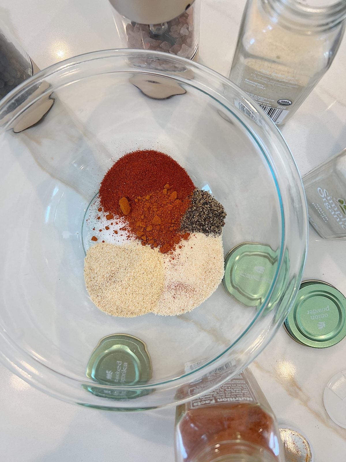 Making smoked brisket with a homemade rub.