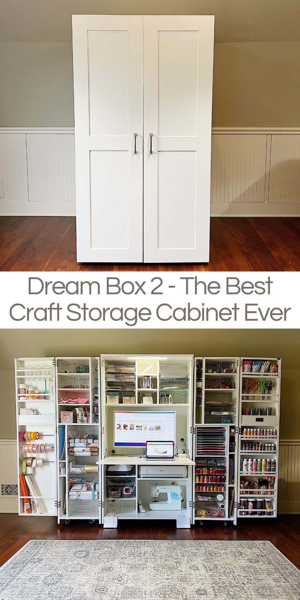 If you're a craft lover, you know the struggle of craft supplies storage. This has been an issue of mine for years ... but now I have a new Dreambox 2.