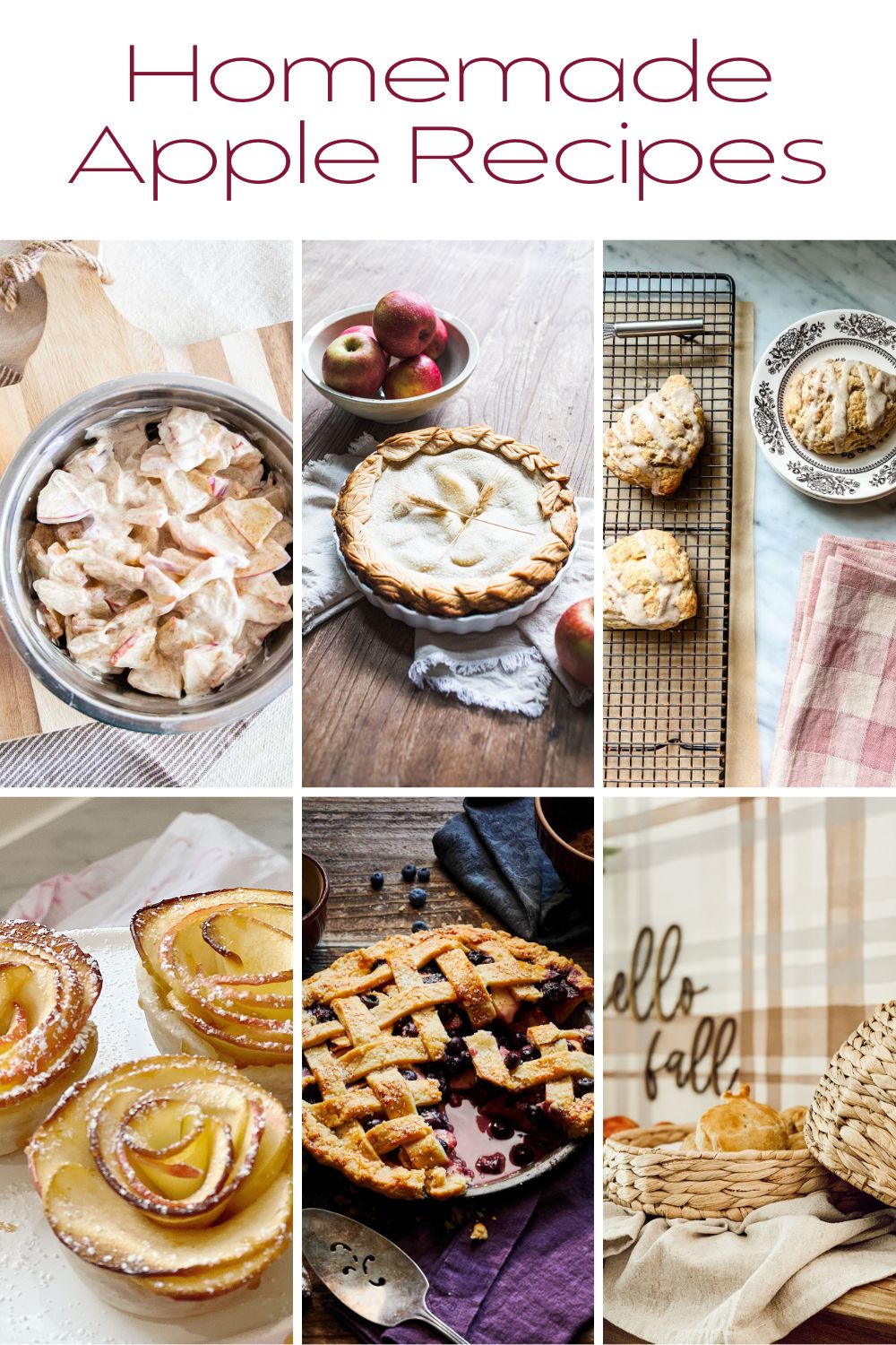 Six homemade apple recipes