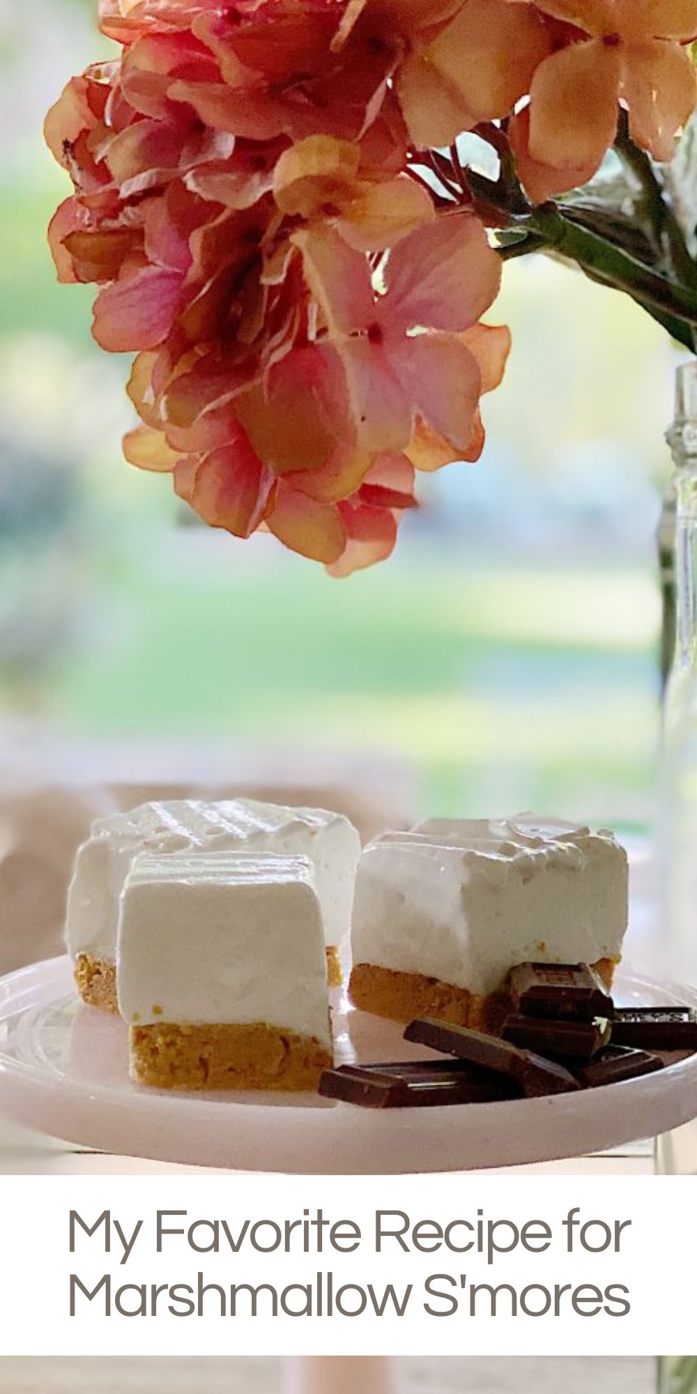 Homemade Marshmallows are not only fun to make but they taste delicious! Today I am sharing my favorite Marshmallow dessert recipe for S'mores.