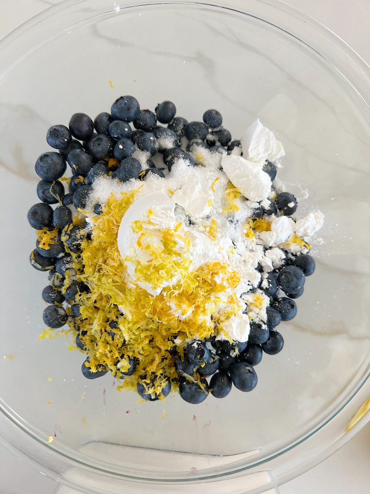 How to make a homemade lemon blueberry pie.