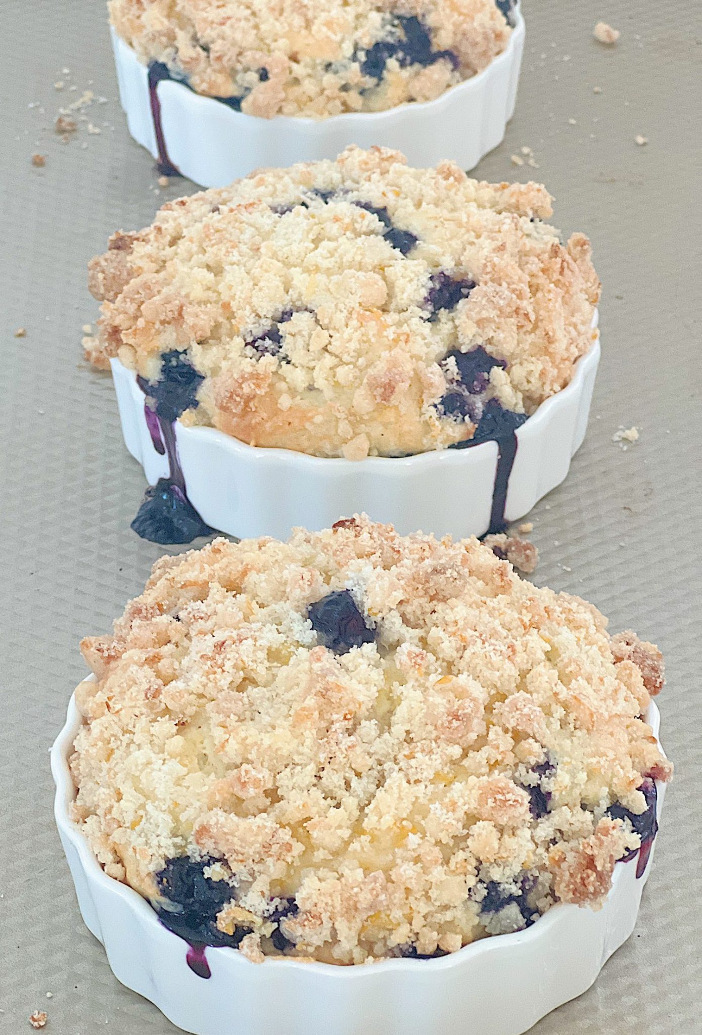 How to make a homemade lemon blueberry coffee cake.