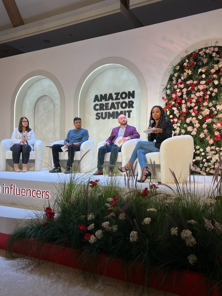 A panel at the Amazon Creator Summit 2023.