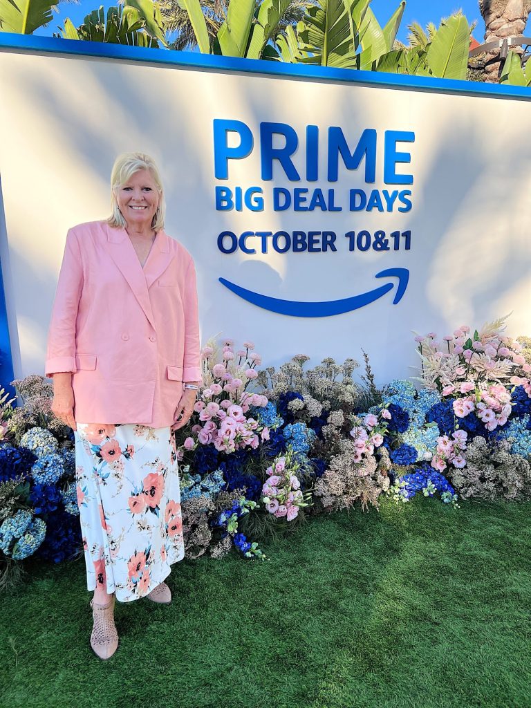 Leslie at the Amazon Creator Summit getting ready for Prime Big Deal Days.