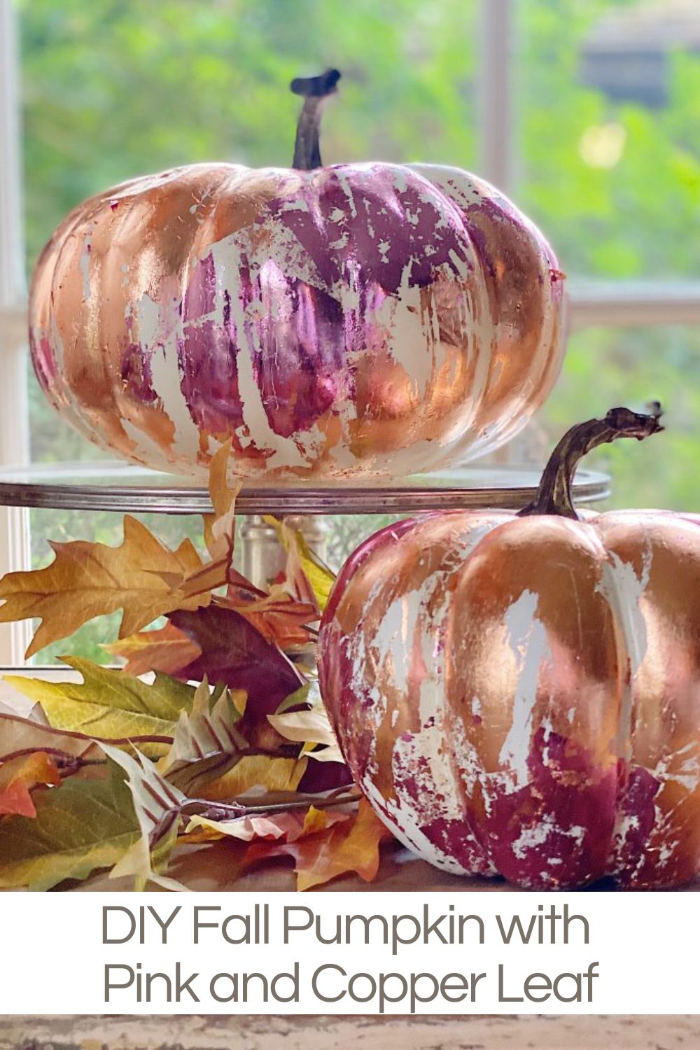 Metal leaf is one of my favorite craft materials and this gorgeous DIY Fall Pumpkin craft took less than thirty minutes to make. 