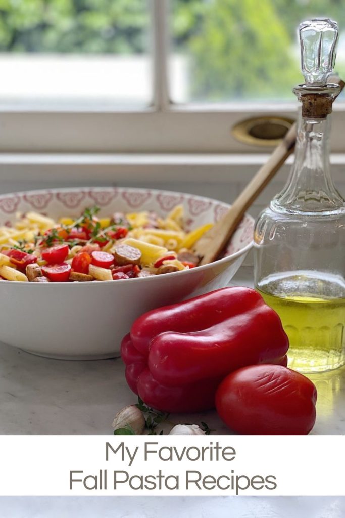 One of my favorite fall pasta recipes, Sausage and Peppers Pasta.