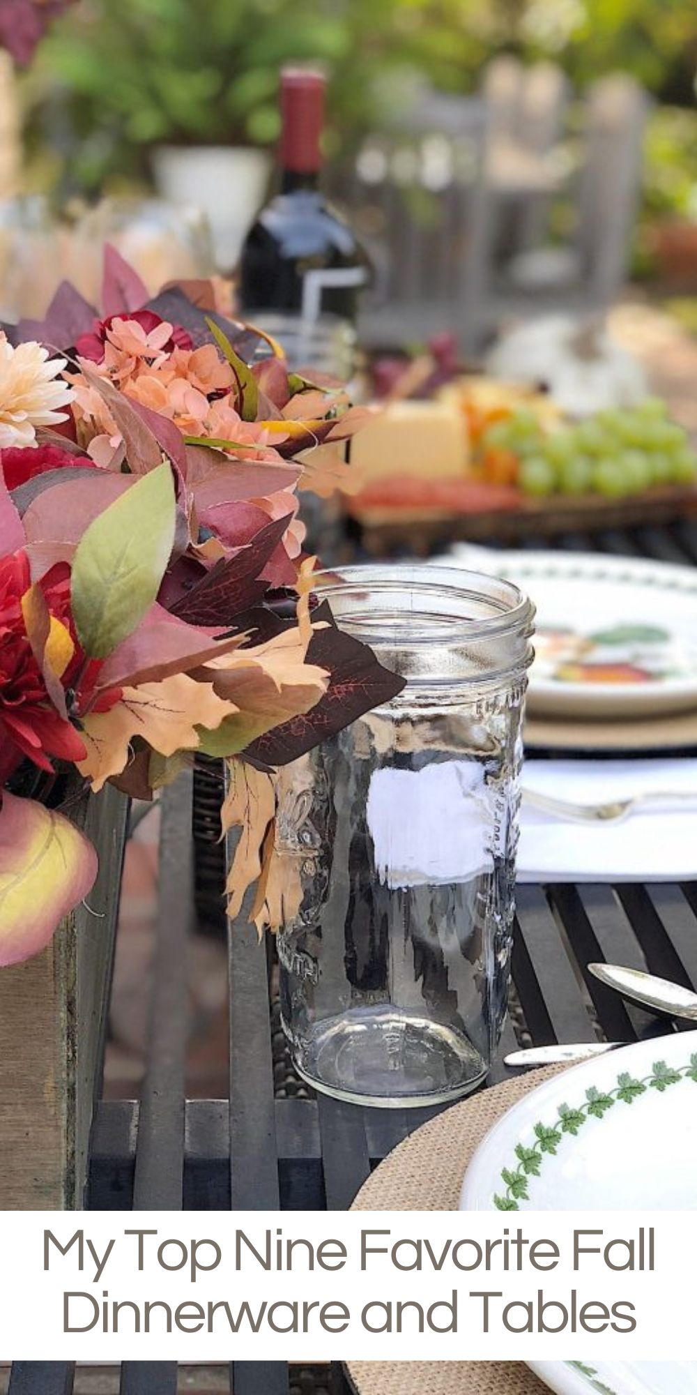 I believe that fall is a season for entertaining. It's the start of the holidays and today I am sharing my favorite fall dinnerware tables.