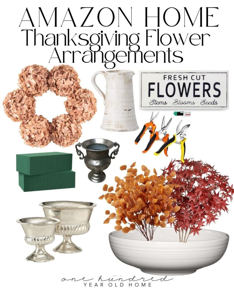 Items from Amazon to make flower arrangements.