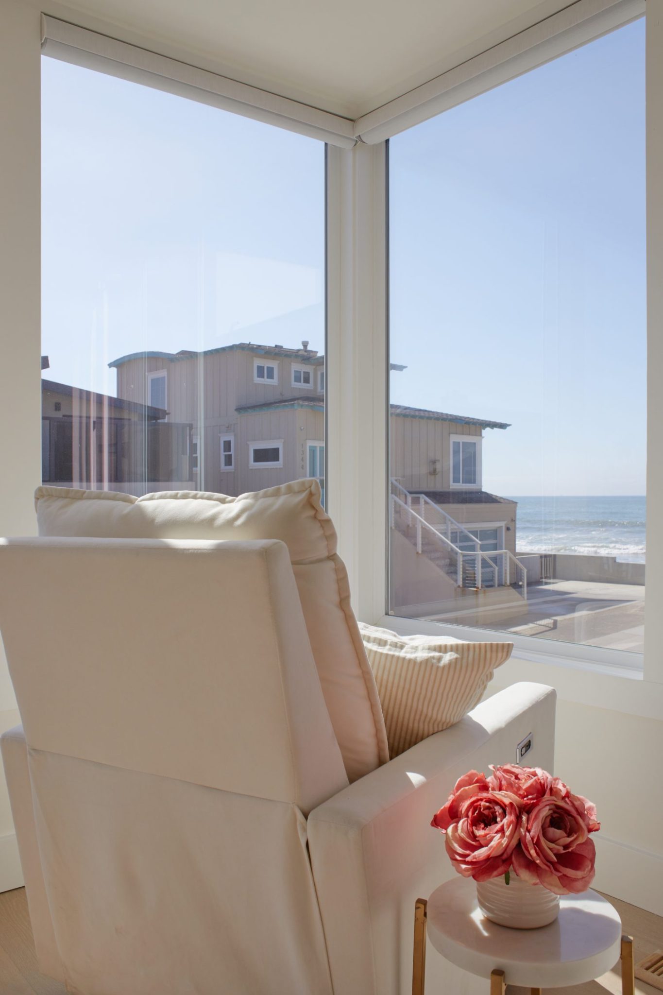 The view from our bedroom at the beach house.