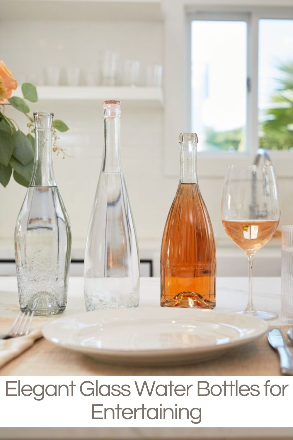 From the luxurious tablecloth to the gleaming silver, every element plays a part in creating that perfect table. What about elegant glass water bottles?