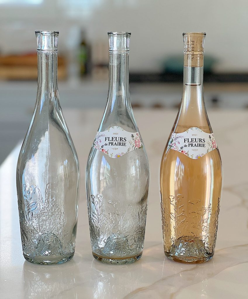 How to recycle wine bottles as elegant glass water bottles.