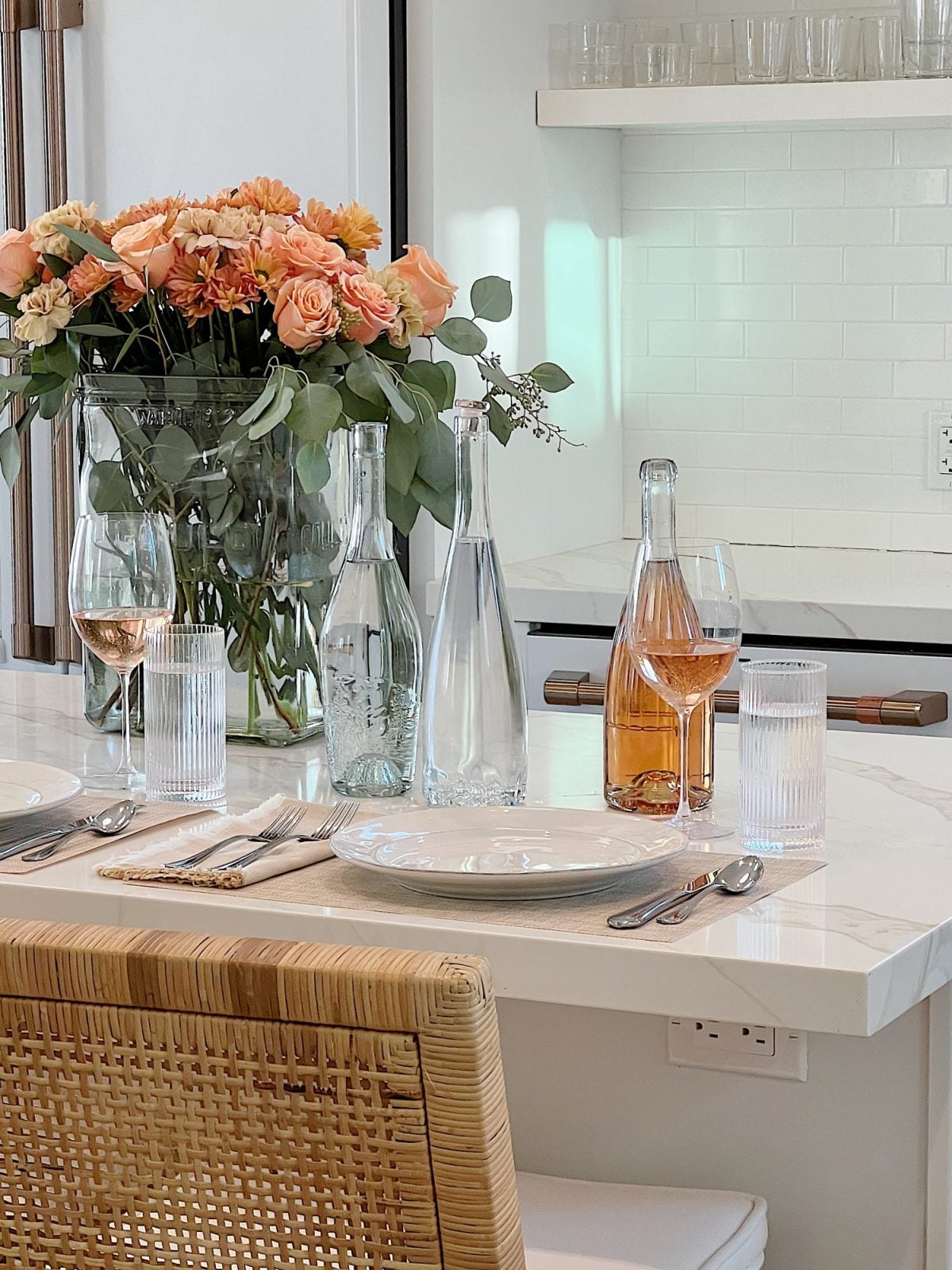 How to recycle wine bottles as elegant glass water bottles.