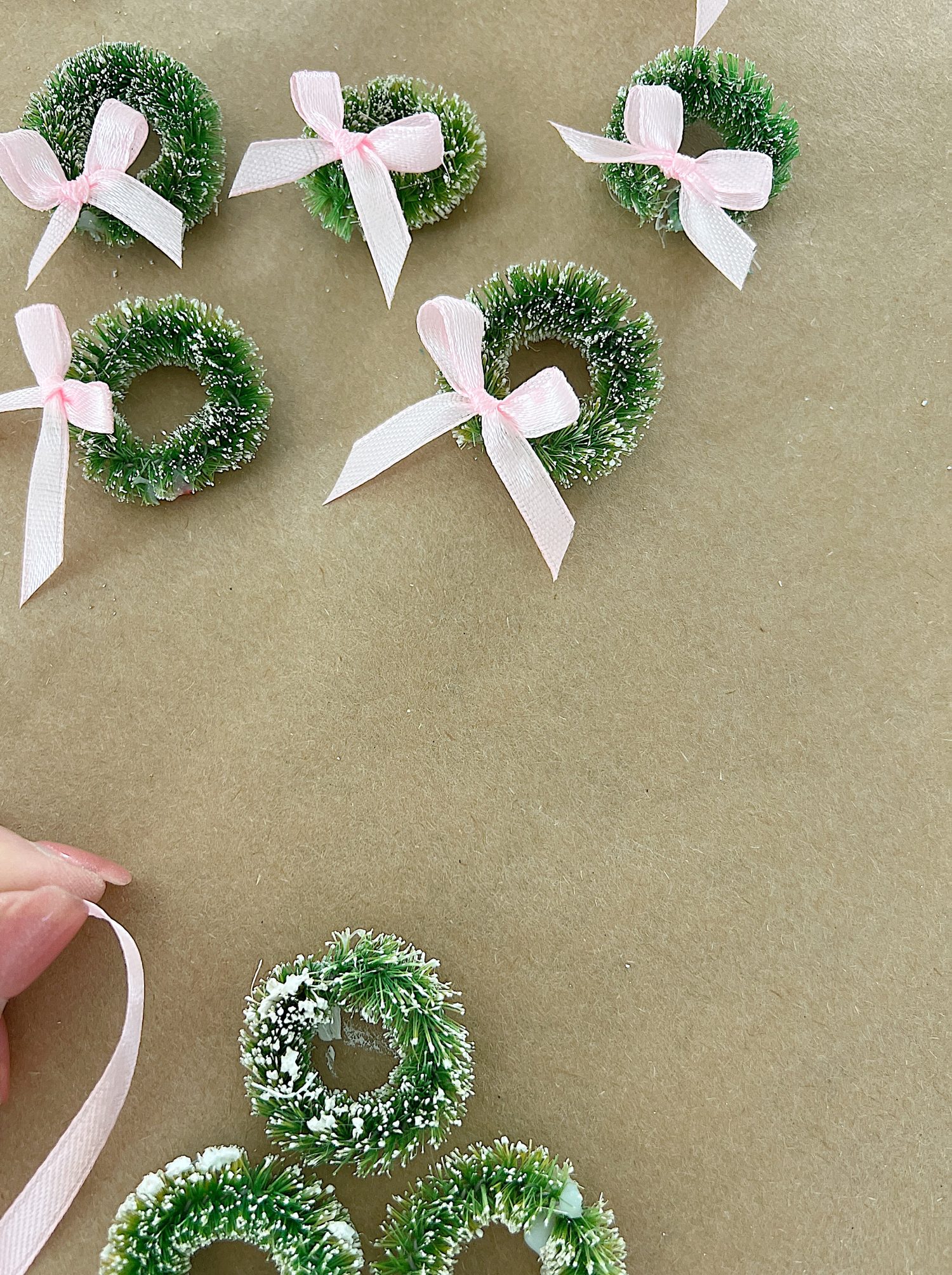 A close up of one of my holiday crafting projects.
