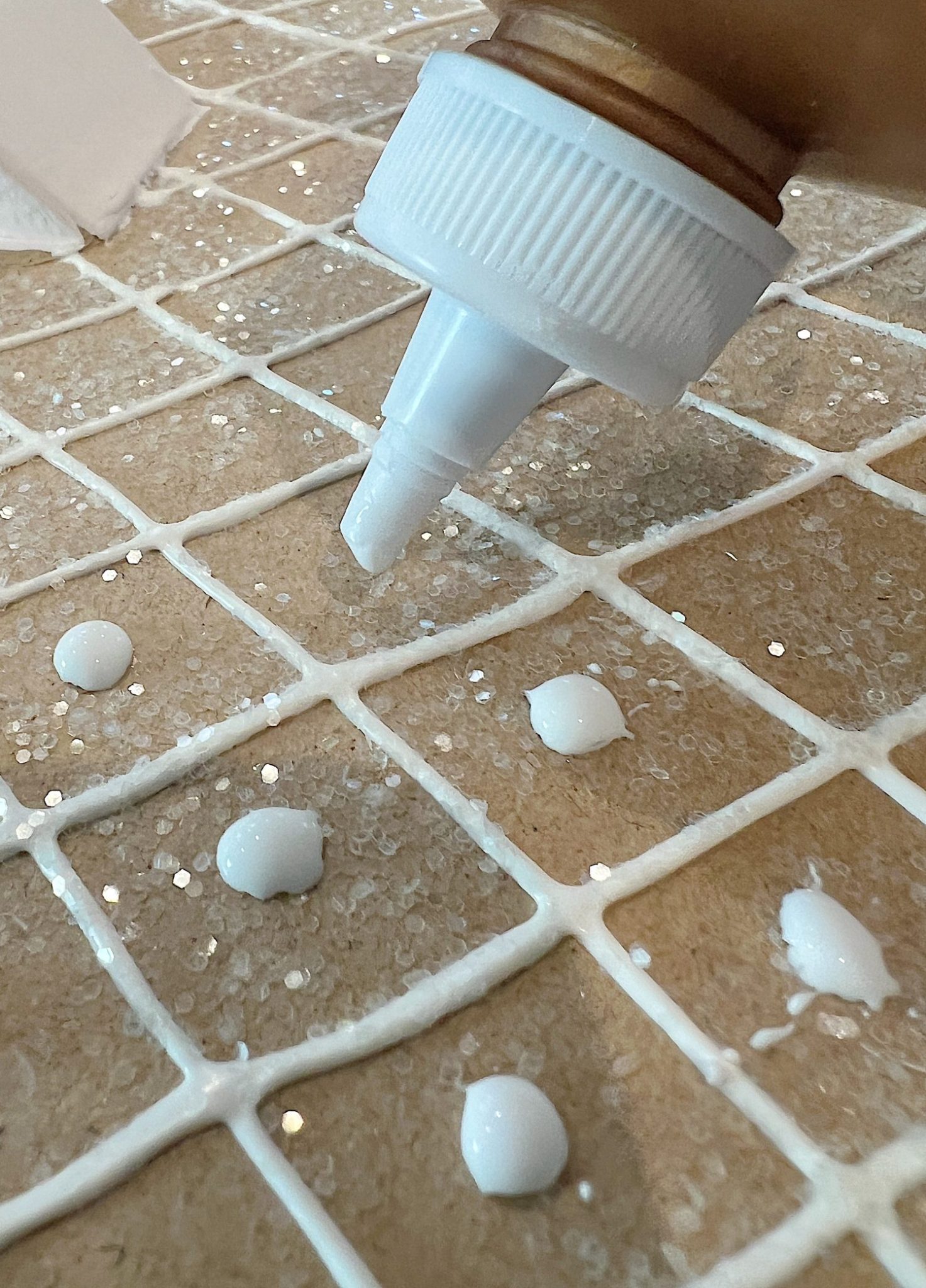A close up of one of my holiday crafting projects.
