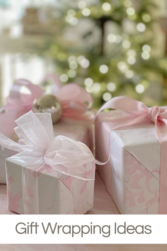 Holiday gift-wrapping ideas for paper, ribbon, tags, and a gift-wrapping station!