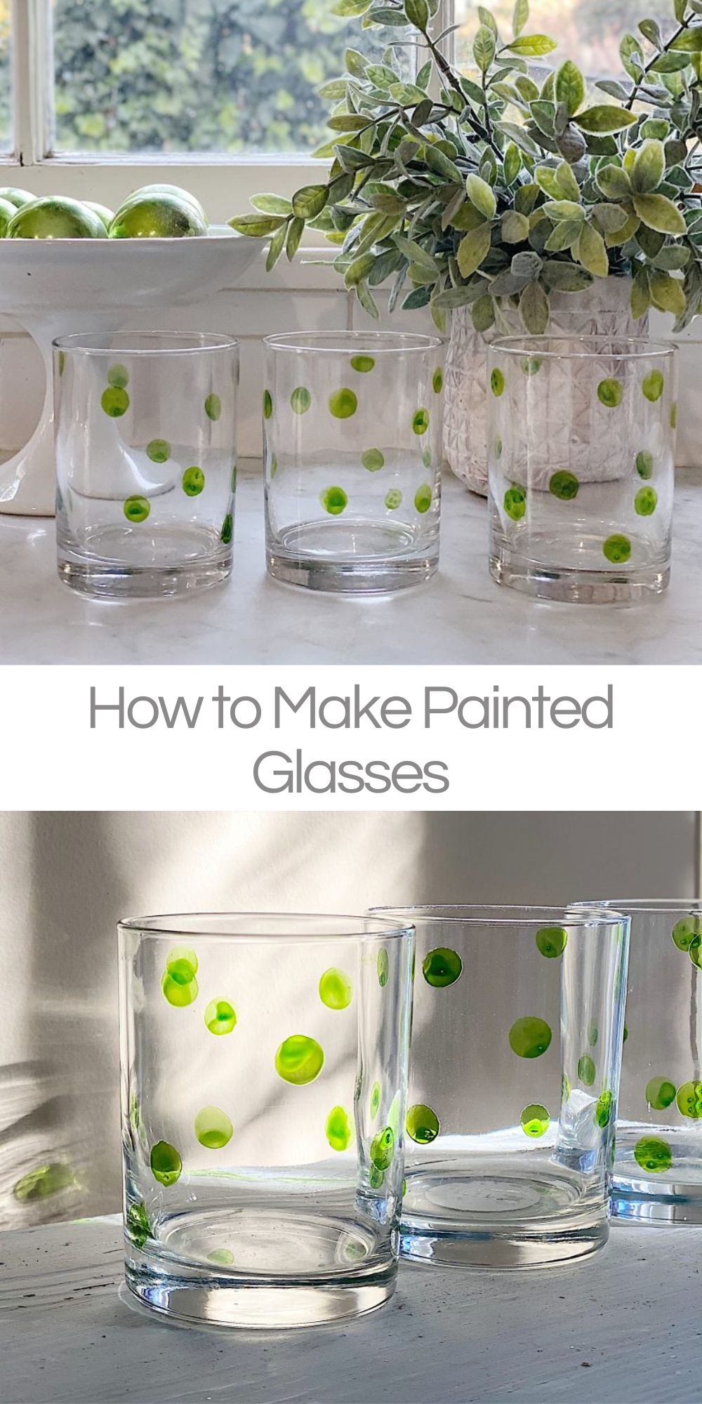 Handpainted painted glasses