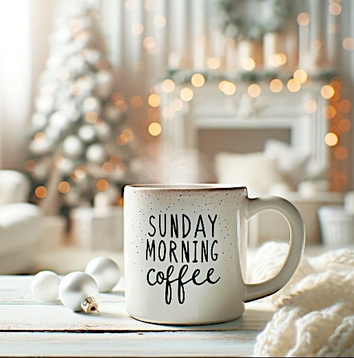 Sunday Morning Coffee and Christmas Party Preparation