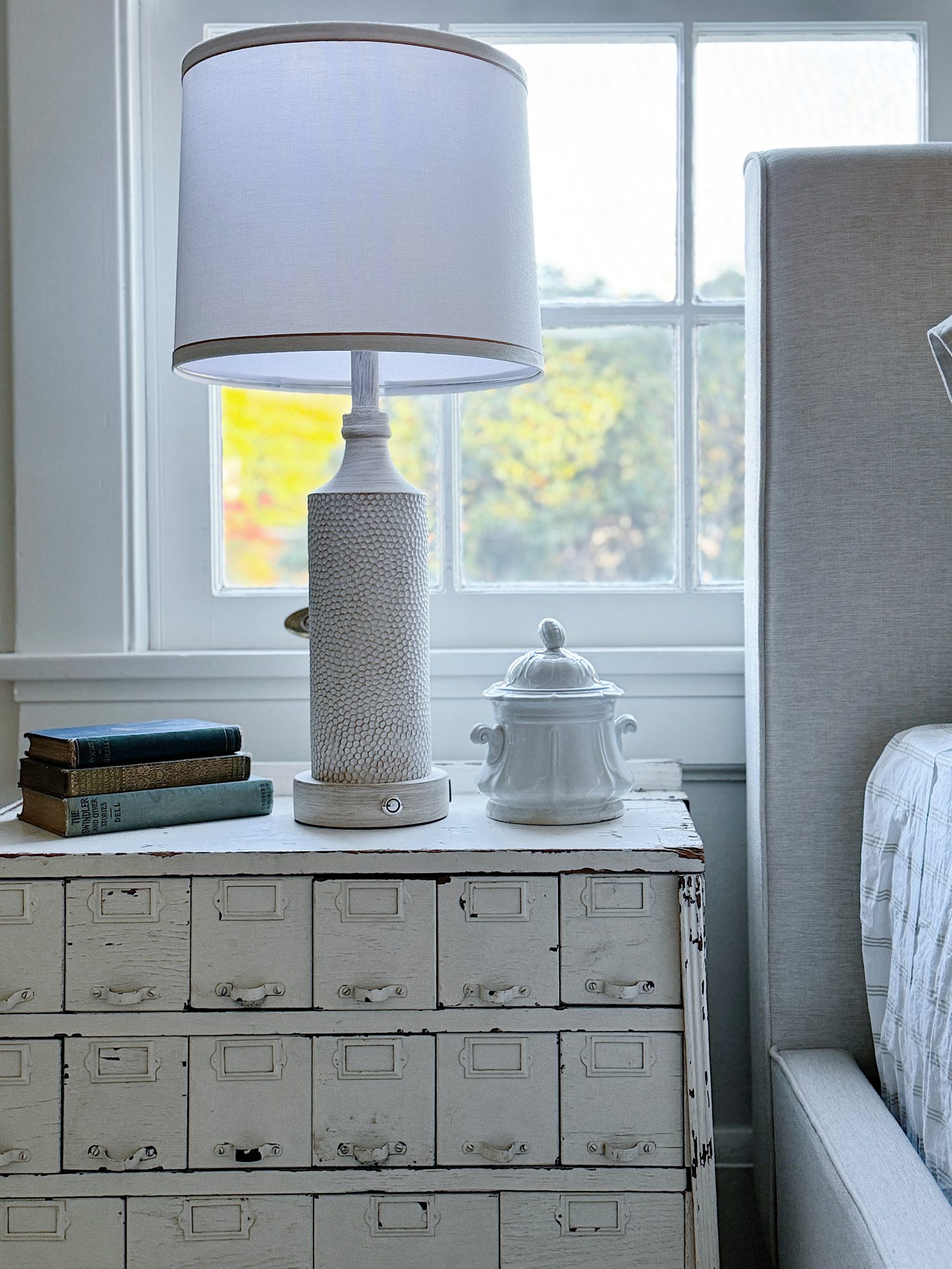 A bedroom makeover from two queens to a king and how to make the room well suited for guests.