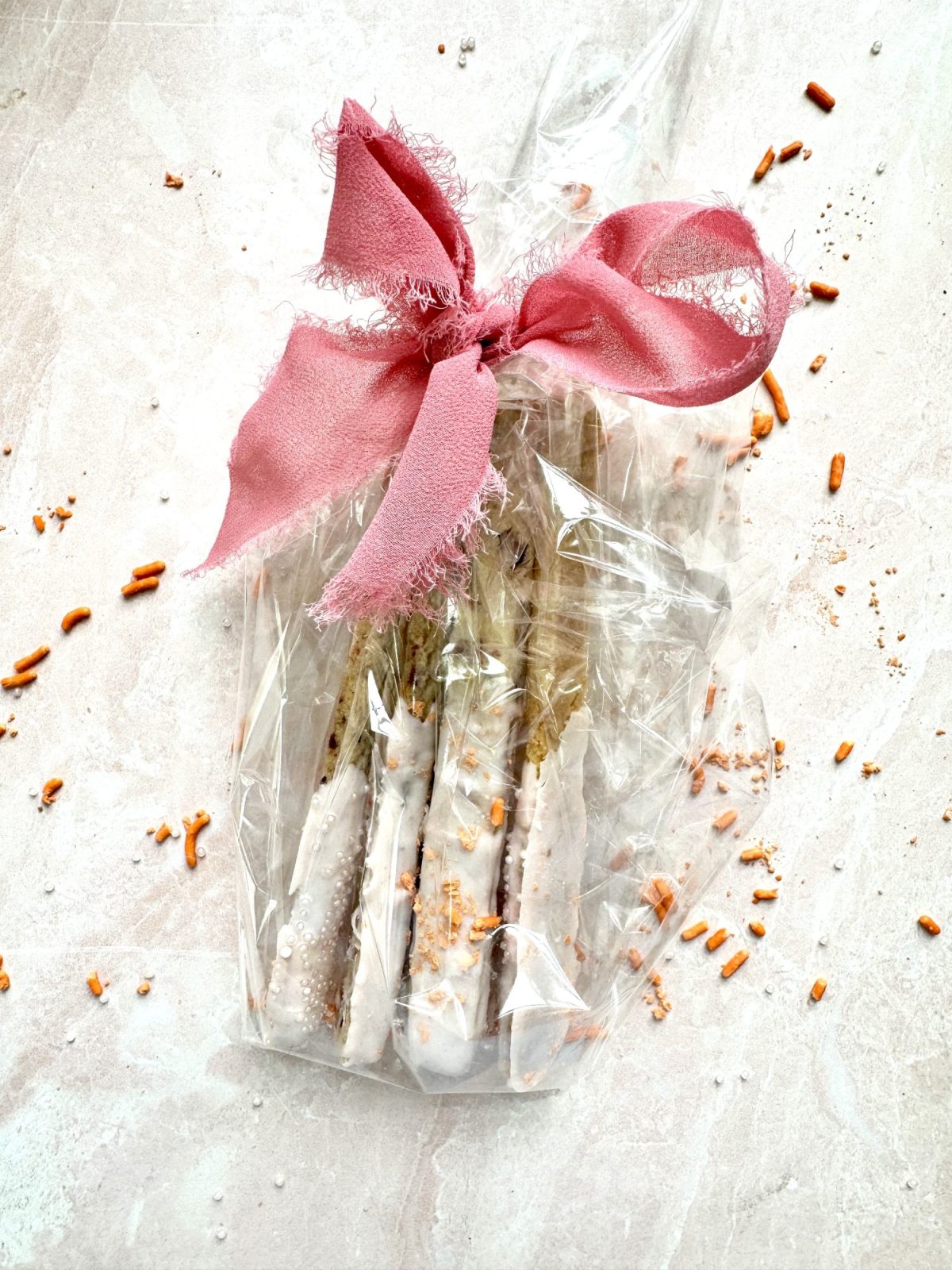 How to make three types of Valentine's Cookie Sticks with shortbread dough.