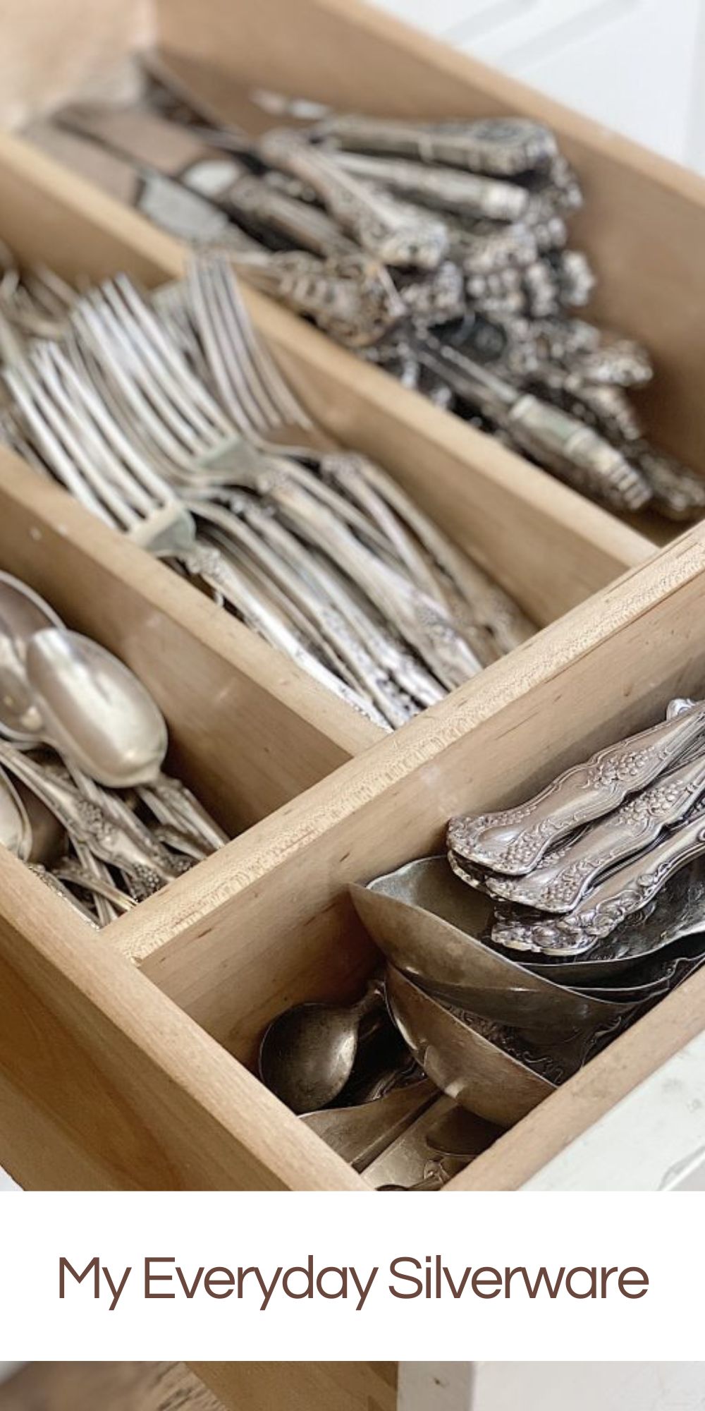 I shocked a lot of people when I mentioned I used my sterling silver flatware every day. But that wasn't the most shocking part.