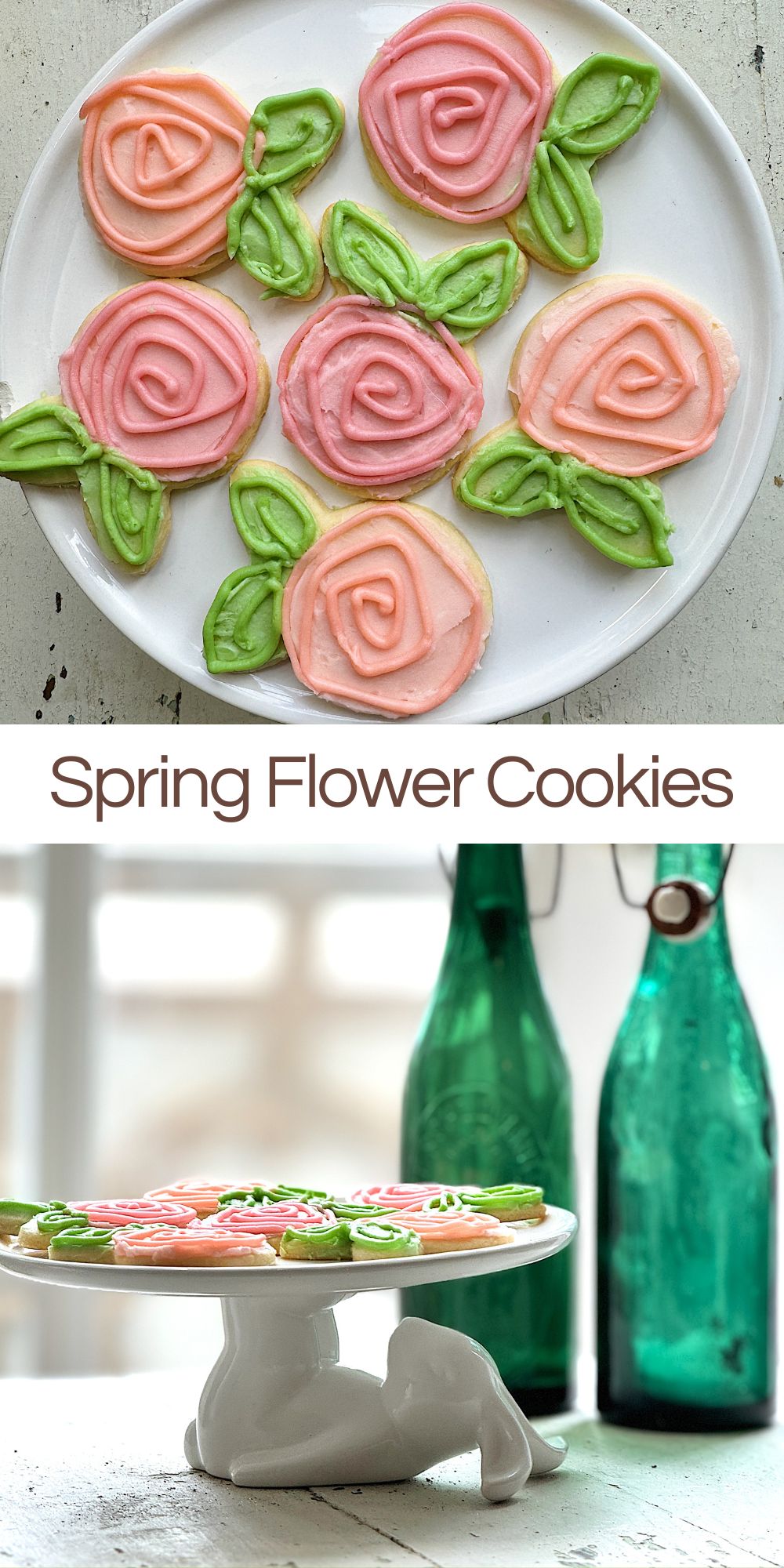There's no better way to enjoy a day than with a batch of delicious and beautifully decorated spring flower cookies. 