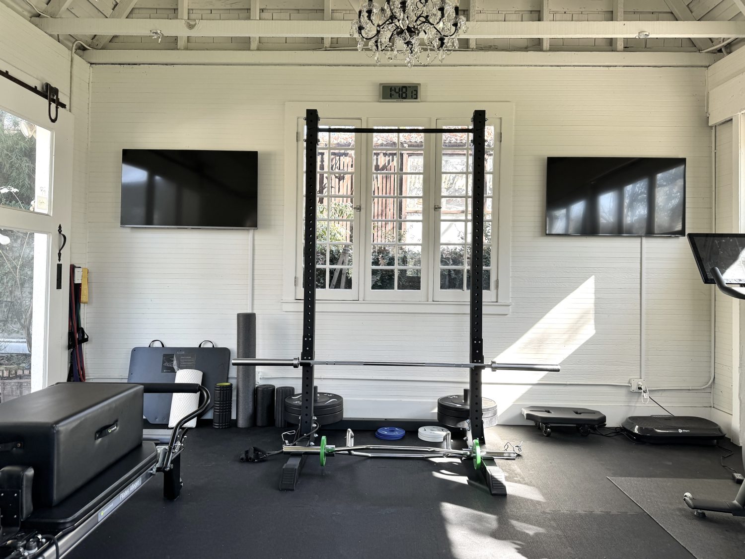 Our new weight room in the Carriage House.