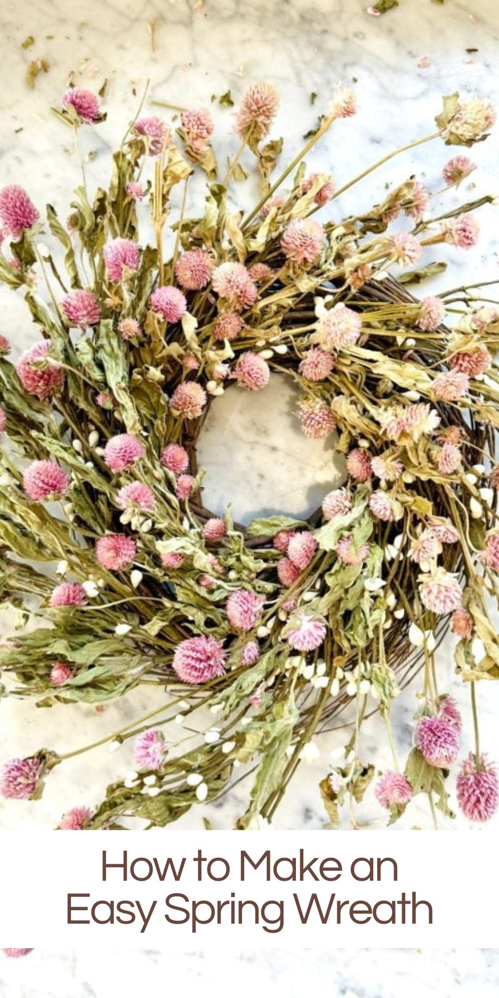 If you are looking for a way to welcome the upcoming spring season how about crafting an easy, beautiful spring wreath? 