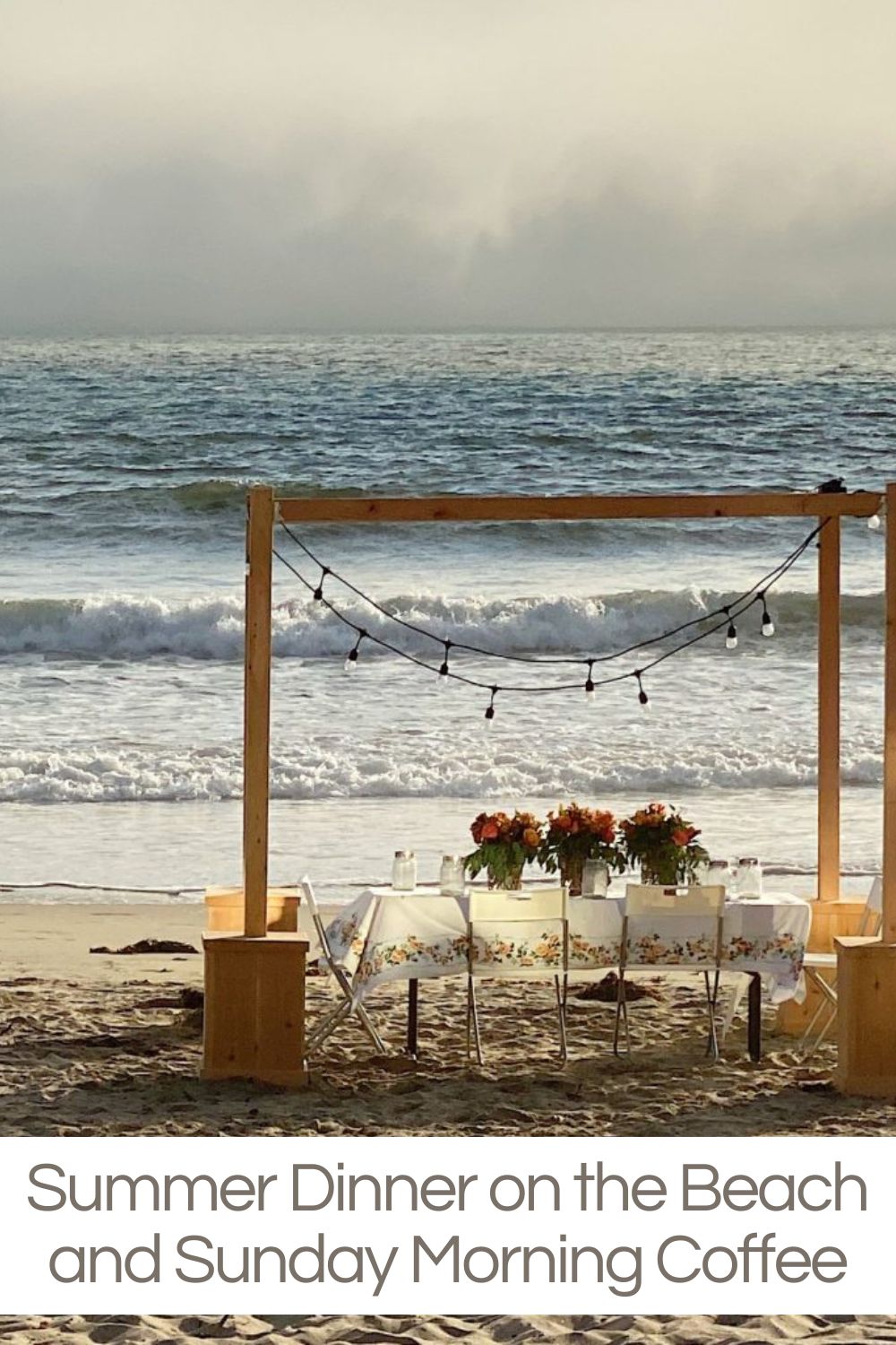 I love creating fun dinner parties for my family, and one of my favorite dinners with them was this summer dinner on the beach.