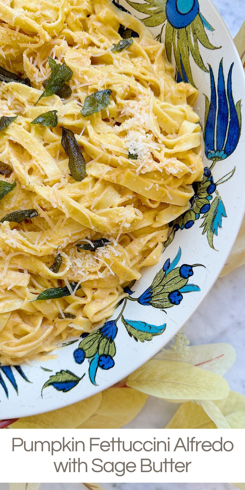 One of my favorite ways to embrace the season’s flavors is by incorporating pumpkin into savory dishes, and this Pumpkin Alfredo Fettuccini with Sage Butter does just that.