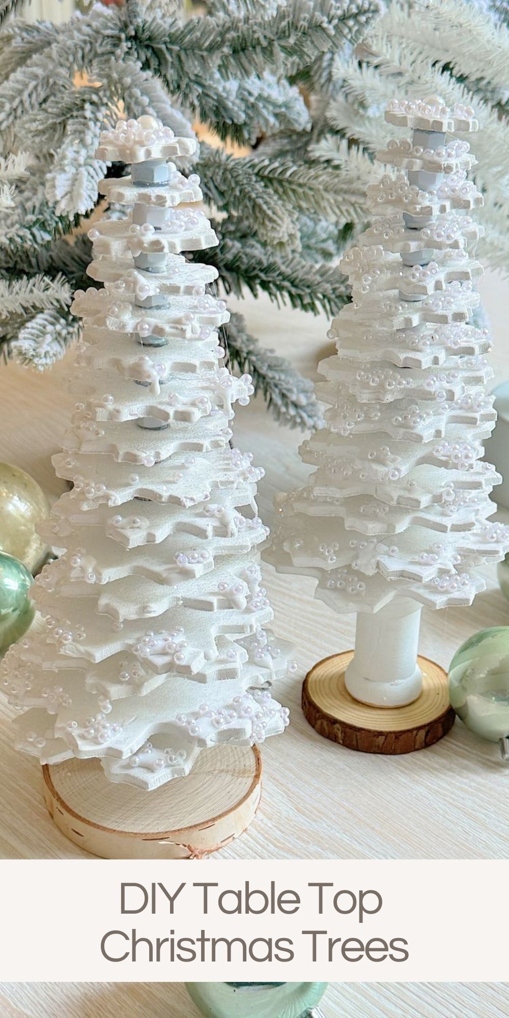 If you love holiday crafting, here’s a creative and elegant project: table top Christmas trees made from clay using a cookie cutter set.