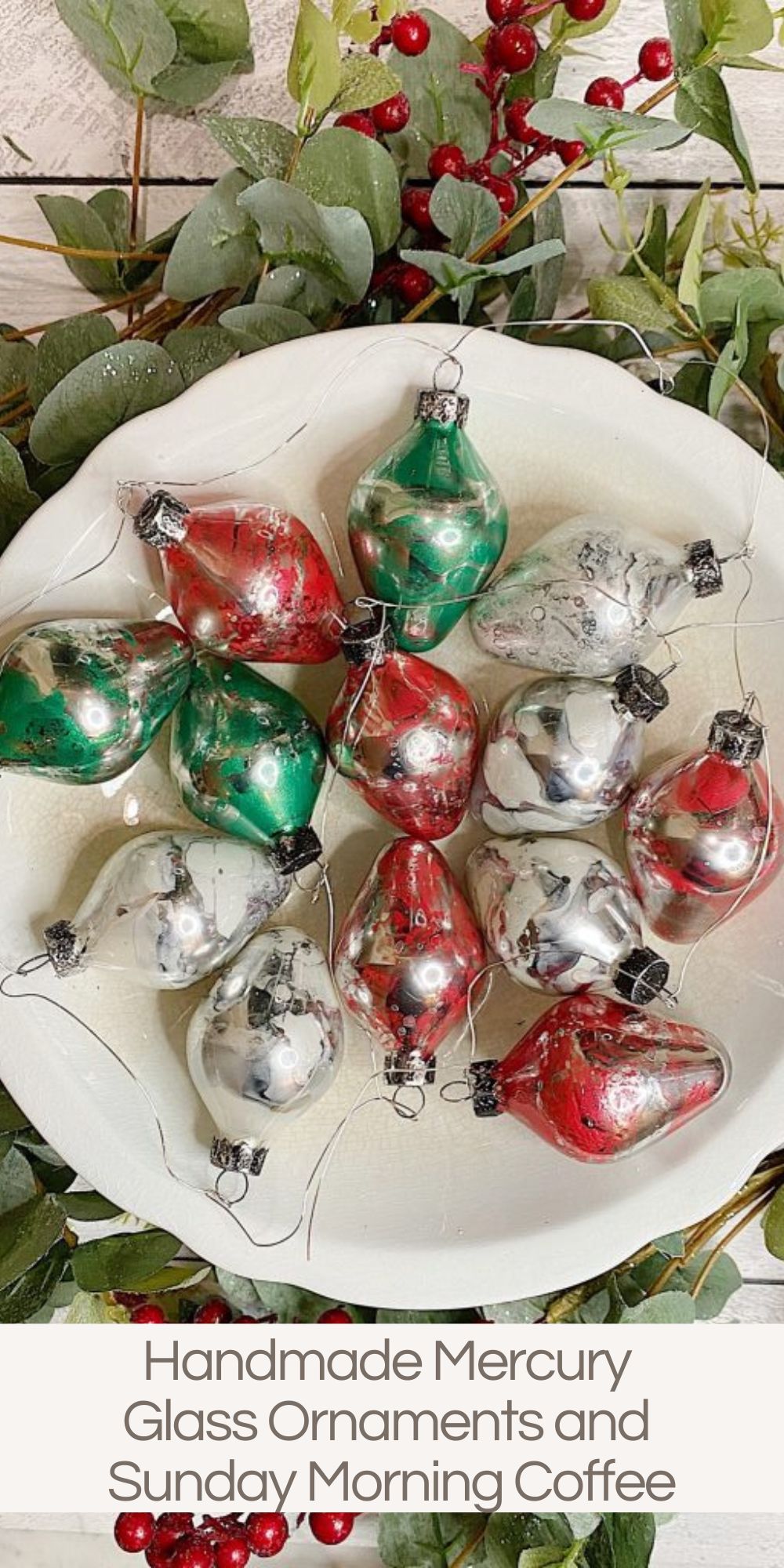 It’s Day ten of Getting Ready for Christmas, and today, I am sharing how to make these gorgeous handmade mercury glass ornaments.